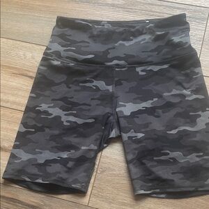 Maurices Black and Gray Camouflage Shorts